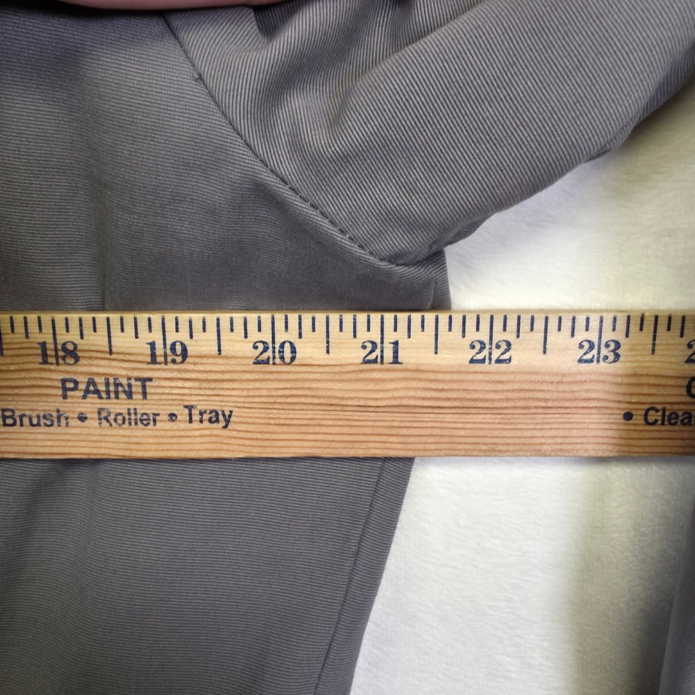 Xhilaration Coat Women XL Gray Peter Pan Tier Minimalist Classic Longline Jacket - Picture 5 of 16
